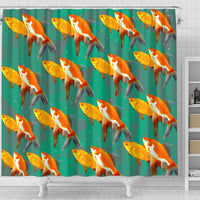 Beautiful GoldFish Print Shower Curtains-Free Shipping - Deruj.com