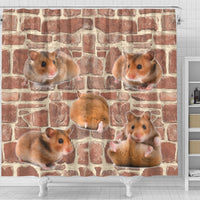 Cute Djungarian Hamster Print Shower Curtains-Free Shipping - Deruj.com