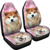 Akita Dog On Pink Print Car Seat Covers-Free Shipping - Deruj.com