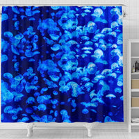 Jelly Fish Blue Print Shower Curtains-Free Shipping - Deruj.com