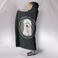 Bichon Frise Dog Print Hooded Blanket-Free Shipping - Deruj.com