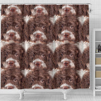 Lagotto Romagnolo Dog Print Shower Curtain-Free Shipping - Deruj.com