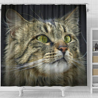 Amazing Norwegian Forest Cat Print Shower Curtains-Free Shipping - Deruj.com