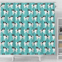 Cute Japanese Chin Dog In Lots Print Shower Curtains-Free Shipping - Deruj.com