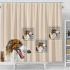 Borzoi Dog Print Shower Curtain-Free Shipping - Deruj.com