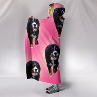 Racing Bernese Mountain Dog Print Hooded Blanket-Free Shipping - Deruj.com