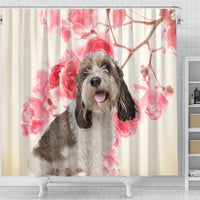 Petit Basset Griffon Vendeen Print Shower Curtains-Free Shipping - Deruj.com