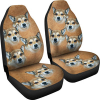 Cute Norwegian Lundehund Print Car Seat Covers-Free Shipping - Deruj.com