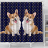 Cardigan Welsh Corgi Dog Print Shower Curtains-Free Shipping - Deruj.com