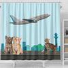 Happy Cats Print Shower Curtain-Free Shipping - Deruj.com