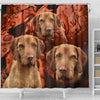 Wirehaired Vizsla Dog Print Shower Curtains-Free Shipping - Deruj.com