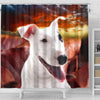 Amazing Bull Terrier Print Shower Curtains-Free Shipping - Deruj.com