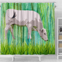 Chianina Cattle (Cow) Art Print Shower Curtain-Free Shipping - Deruj.com