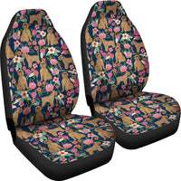 Brussels Griffon Dog Floral Print Car Seat Covers-Free Shipping - Deruj.com