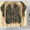 English Mastiff Dog Print Shower Curtain-Free Shipping - Deruj.com