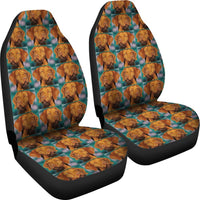 Wirehaired Vizsla Dog Pattern Print Car Seat Covers-Free Shipping - Deruj.com