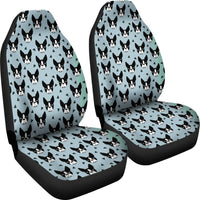 Boston Terrier Dog Pattern Print Car Seat Covers-Free Shipping - Deruj.com