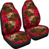 Rhodesian Ridgeback On Rose Print Car Seat Covers-Free Shipping - Deruj.com