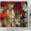 Cute Maine Coon Print Shower Curtains-Free Shipping - Deruj.com