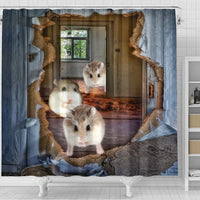 Roborovski Hamster 3D Print Shower Curtains-Free Shipping - Deruj.com