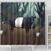Belted Galloway Cattle (Cow) Print Shower Curtain-Free Shipping - Deruj.com