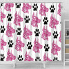Amazing Great Dane With Paws Print Shower Curtain-Free Shipping - Deruj.com