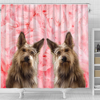 Berger Picard On Pink Print Shower Curtains-Free Shipping - Deruj.com