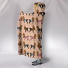 Cute Yorkie Pattern Print Hooded Blanket-Free Shipping - Deruj.com