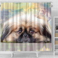 Funny Pekingese Dog Print Shower Curtains-Free Shipping - Deruj.com