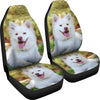 White Shepherd Dog Print Car Seat Covers-Free Shipping - Deruj.com