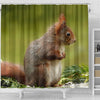 Cute Red Squirrel Print Shower Curtains-Free Shipping - Deruj.com