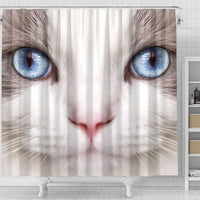 Ragdoll Cat Print Shower Curtain-Free Shipping - Deruj.com