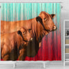 Beefmaster Cattle (Cow) Print Shower Curtain-Free Shipping - Deruj.com