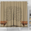 Gelbvieh Cattle (Cow) Print Shower Curtain-Free Shipping - Deruj.com