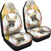 Colorful French Bulldog Print Car Seat Covers-Free Shipping - Deruj.com