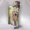 Pomeranian Dog Art Print Hooded Blanket-Free Shipping - Deruj.com