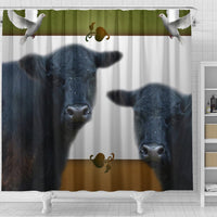 Galloway Cattle (Cow) Print Shower Curtain-Free Shipping - Deruj.com