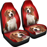 Amazing Beagle Dog Red Print Car Seat Covers-Free Shipping - Deruj.com