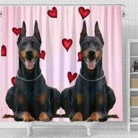 Amazing Doberman Pinscher Dog Print Shower Curtain-Free Shipping - Deruj.com