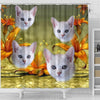 Lovely Burmilla Cat Print Shower Curtains-Free Shipping - Deruj.com