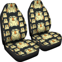 Cartoonized Bulldog Pattern Print Car Seat Covers-Free Shipping - Deruj.com