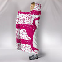 Cute Penguin Love Print Hooded Blanket-Free Shipping - Deruj.com