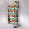 Cardigan Welsh Corgi Dog Pattern Print Hooded Blanket-Free Shipping - Deruj.com