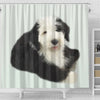 Old English Sheepdog Print Shower Curtain-Free Shipping - Deruj.com