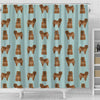 Cute Chow Chow Dog Pattern Print Shower Curtains-Free Shipping - Deruj.com