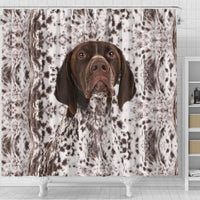 German Shorthaired Pointer Print Shower Curtain-Free Shipping - Deruj.com