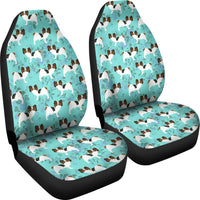 Papillon Dog Floral Print Car Seat Covers-Free Shipping - Deruj.com