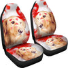 Golden Retriever With Heart Print Car Seat Covers- Free Shipping - Deruj.com