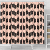 Doberman Pinscher Dog Pattern Print Shower Curtains-Free Shipping - Deruj.com
