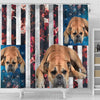 Bullmastiff Dog Print Shower Curtain-Free Shipping - Deruj.com